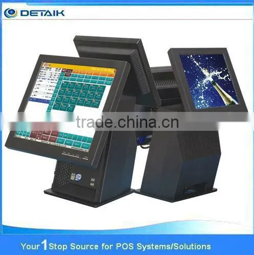 DTK-POS1508 OEM Accepted Touch Screen Dual Screen POS Terminal 15 Inch