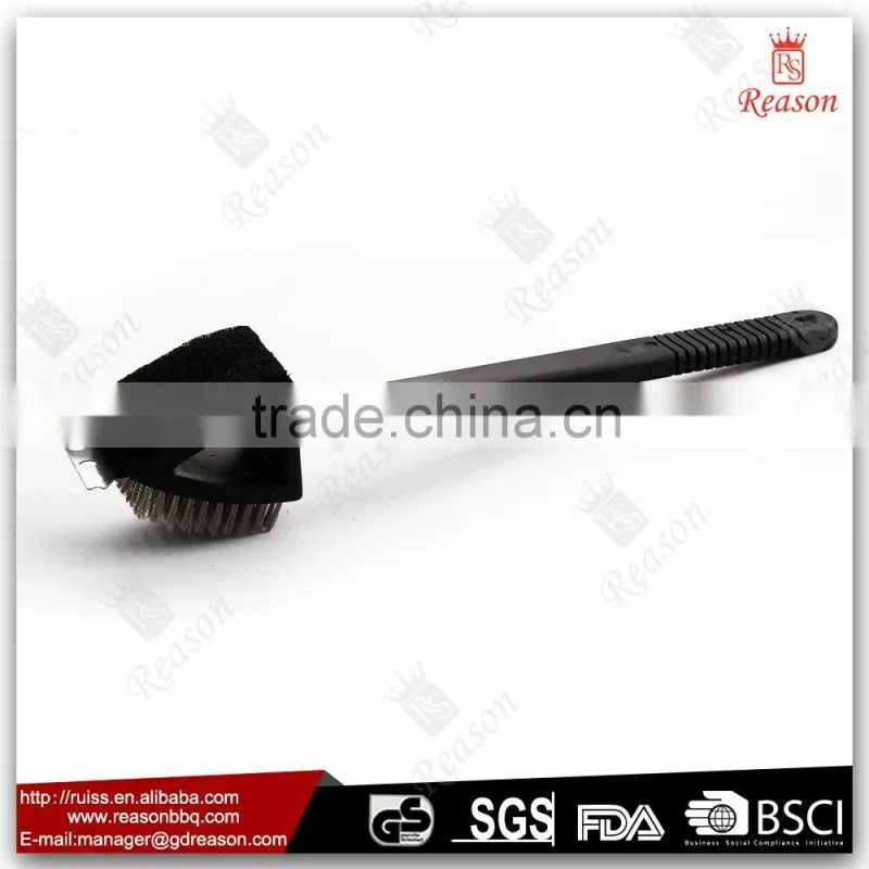 Long handle BBQ copper wire cleaning brush