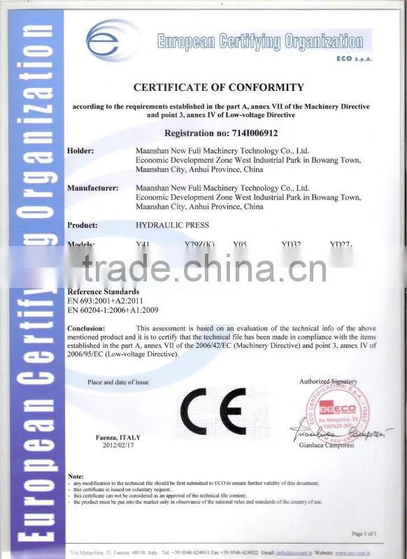 Hydraulic C-Frame Press 125 Tons,C-type Hydraulic deep drawing Press 125 Ton Capacity
