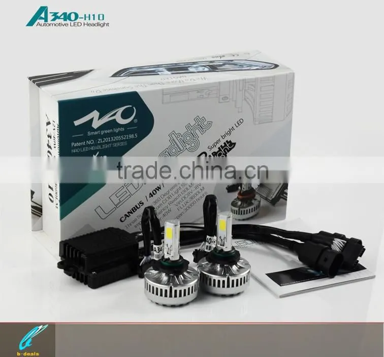 B-deals New patented waterproof super bright 40W 3600LM A340 auto light led bulb H10