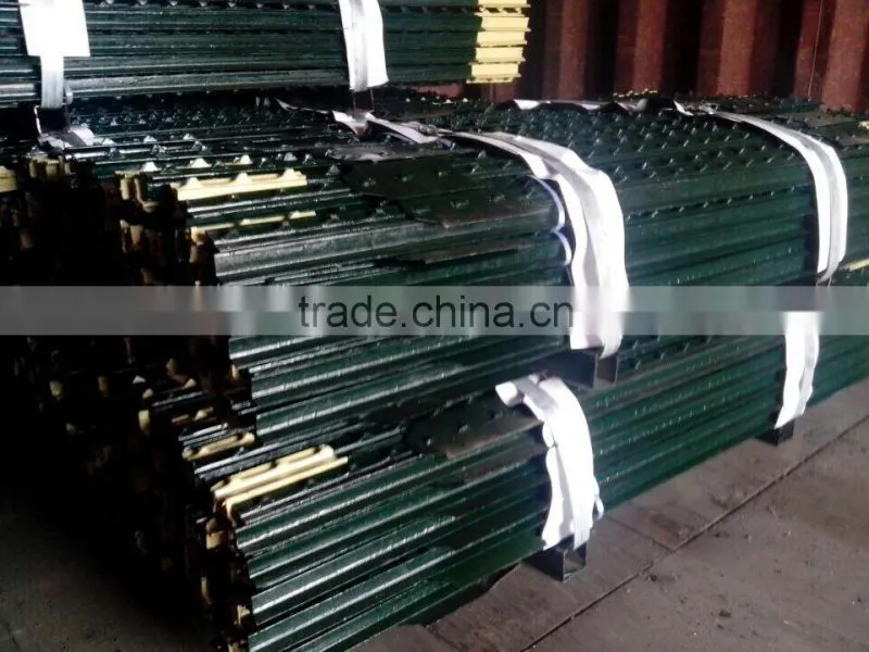 Hot sales heavy duty Green painted T post