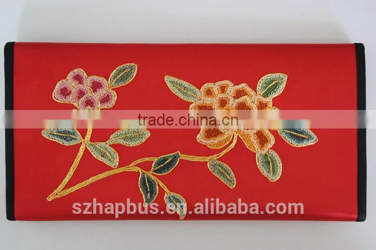 Handmade Silk Embroidery Ladies' purse/ Wallet/Handbag