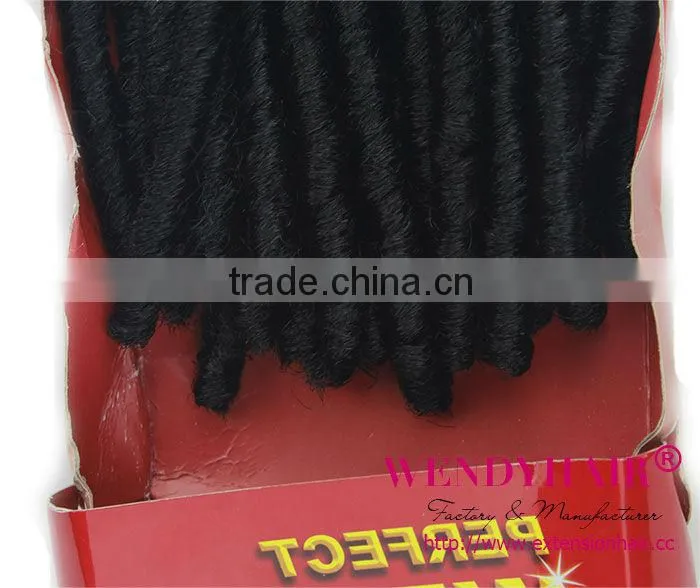 Wendy Brand synthetic hair soft dread with curly synthetic hair for braiding