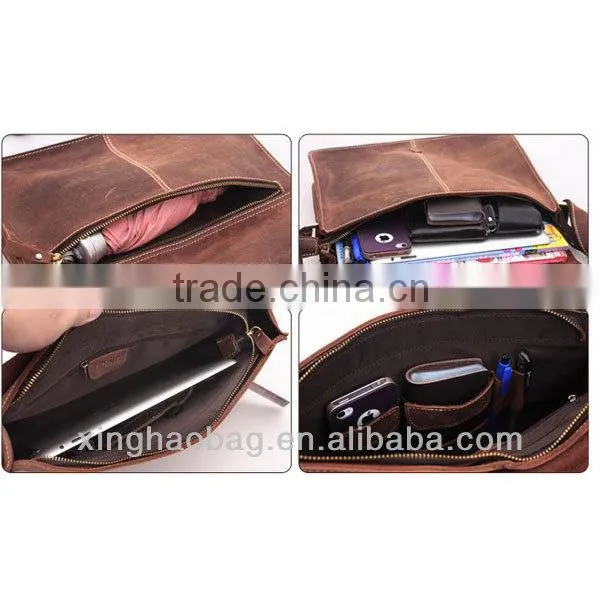 Fashionable leather single-shoulder bag