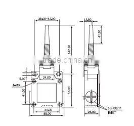 Factory price IP66 CSA series 250V 10A 1NO1NC