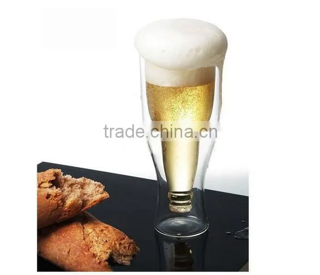 Wholesale Double Wall Beer Glass