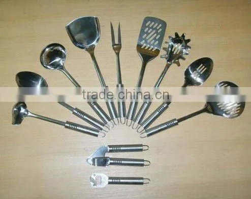 stainless kitchen utensil set