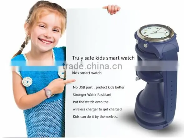 Kids Children Remote Monitor GPS Tracker Smart Wrist Watch with SIM GPS WIFI Positioning / SOS Surveillance / Children Safe Secu