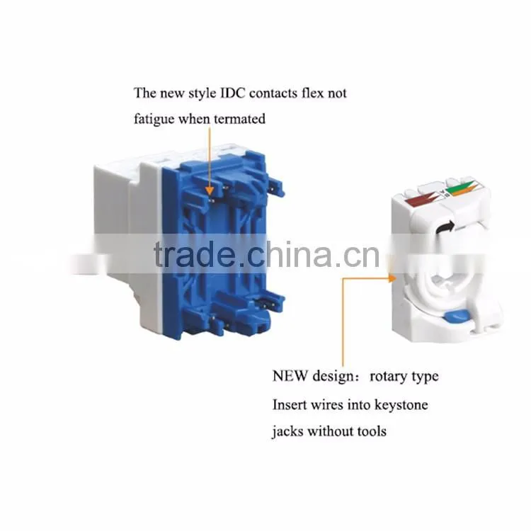 Superior Quality Utp Female Keystone Jack Cat5e