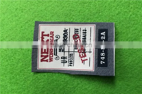 Wholesale Customize Black Chinese Clothing Woven Patches with Factory price