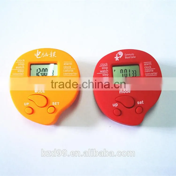 Promotional Sportmaster Digital Quality Chip Pedometer With Calorie/Step Counter and Clock/ Electric OEM/ODM Manufacturer