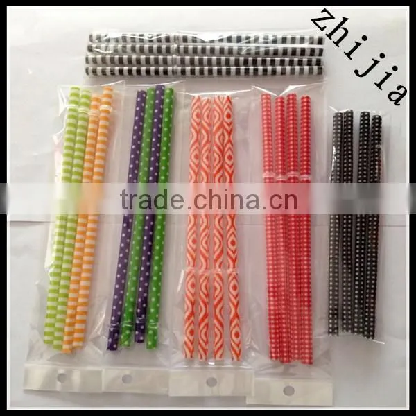 7mm Colorful hard plastic drinking straw