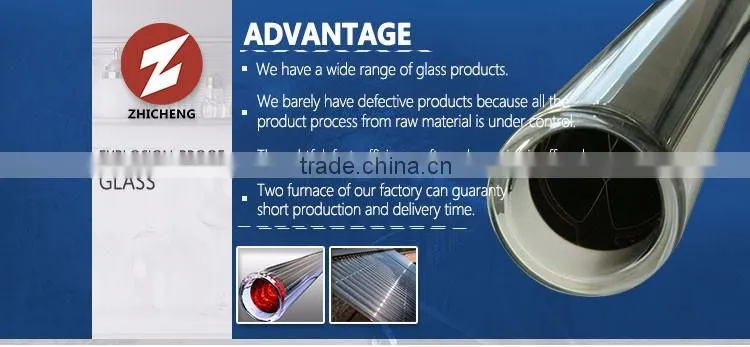 high heat resistant double vacuum borosilicate tube
