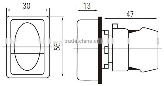 CNTD Most Profitable Products Bi-Color Led Double Push Button Switch With Lamp 220V