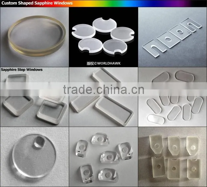 Custom optical sapphire glass windows