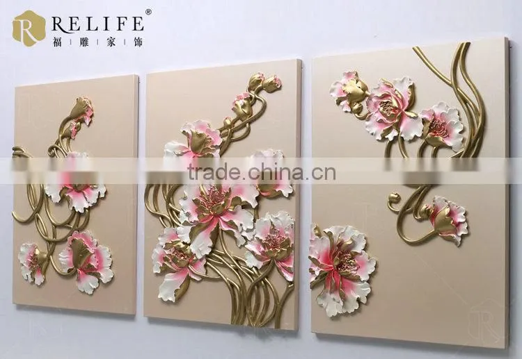 Wall art flower acrylic painting model C8016
