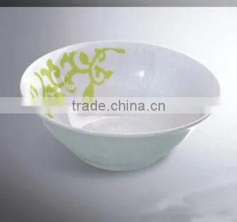 5" white porcelain salad bowl
