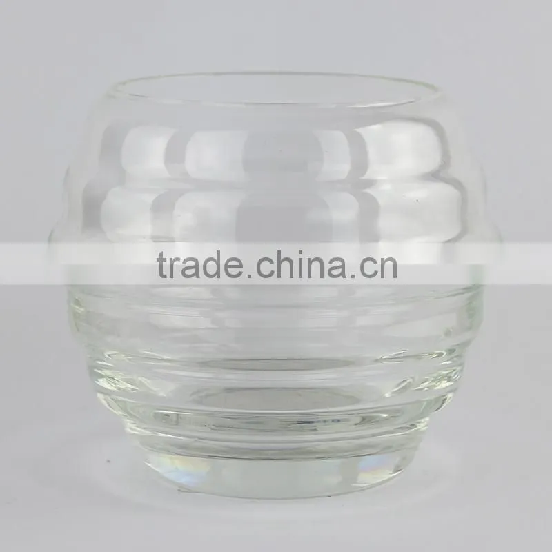 Twisted leadfree customized size round clear transparent whisky glass special unique model