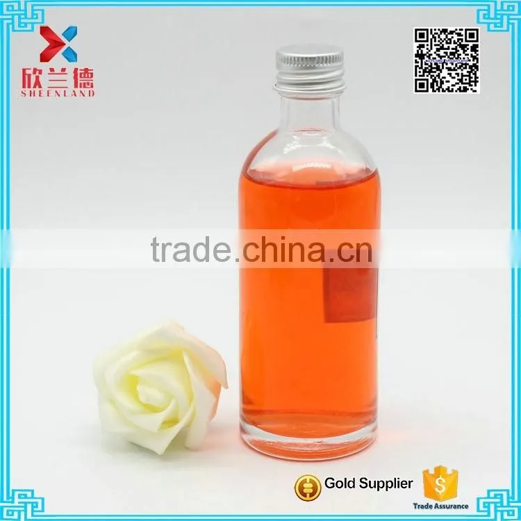 100ml clear cylinder glass empty wine bottle for sale