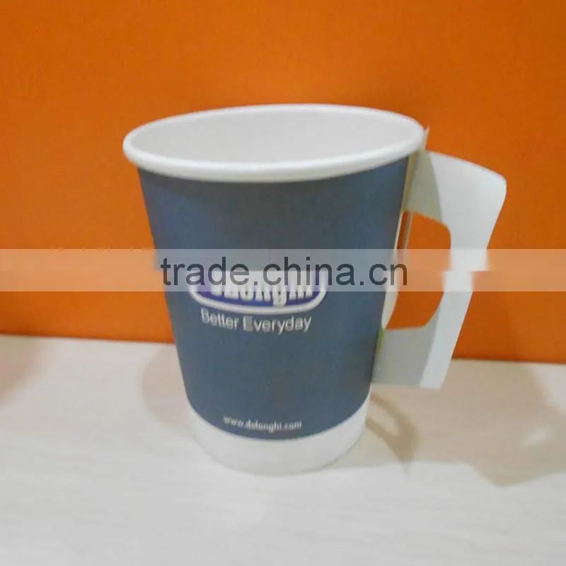 Eco-Friendlly High quallity folding paper cup with handle