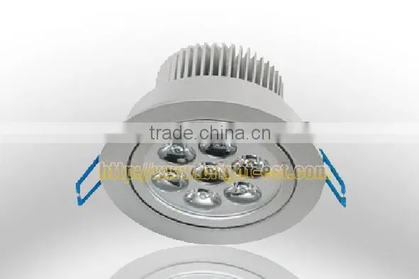 7w AC100-240V led ceiling light, 560~620 Lm 2700-7000k led ceiling light, IP50 led ceiling light with 3years warranty