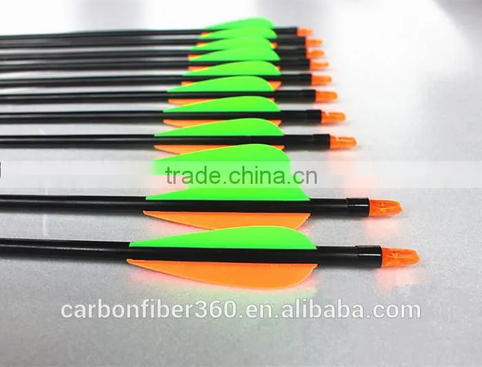 Cheap hunting carbon arrow shaft replaceable tip, archery carbon fiber arrows