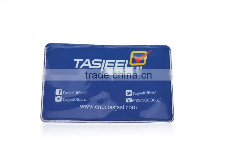 9x6cm Transparant PVC ID Card Holder