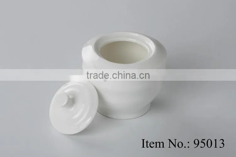 domestic plain ceramic coffee sugar pot