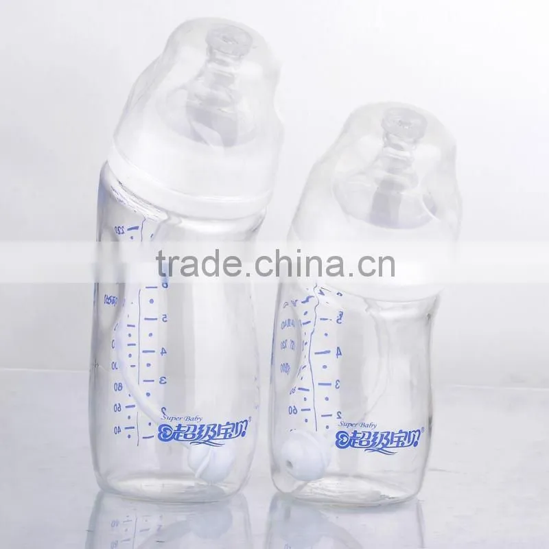 new products! hot selling PP material 240ml anti-slip baby feeding bottle for wholesales