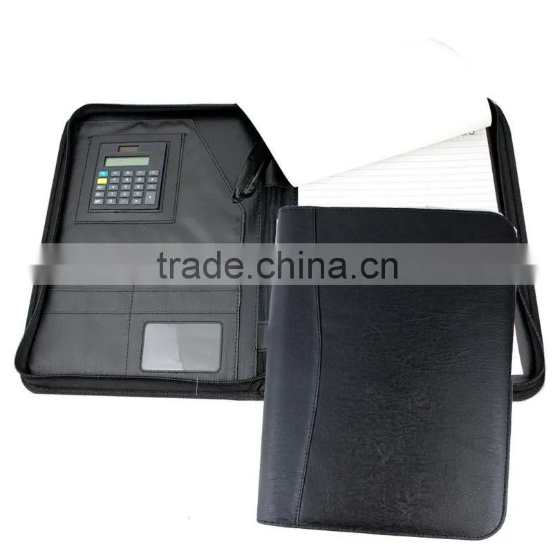 Custom A4 Leather Compendium With Calculator