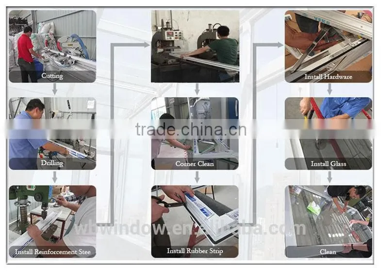wholesale cheap pvc sliding window price for house