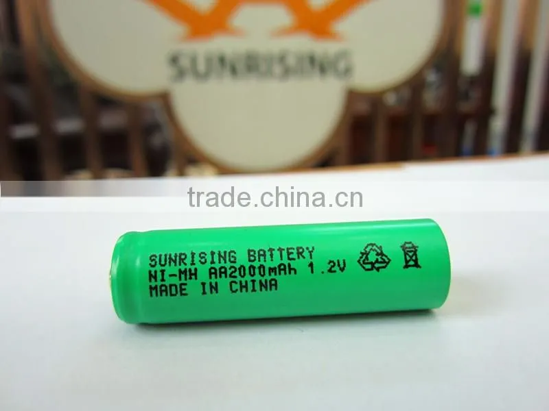 AA 2000mAh 1.2 V Quanlity Rechargeable Battery NI-MH 1.2V Rechargeable 2A Battery Baterias Bateria