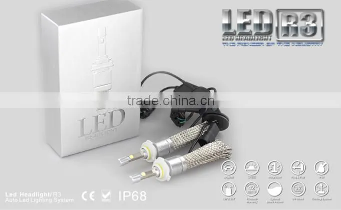 2015 New product 80w 9600 lumen led headlight kit Bulbs 9012 with IP68 Waterproof dust-proof