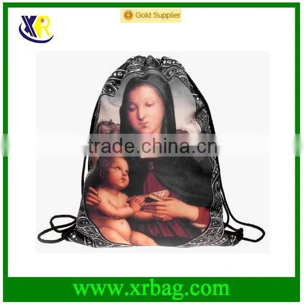 Madonna 3D Printing Women Outing Man Wild Sport Gym Bags Travel Backpack Vogue Trend Mochila Promotional Drawstring Bag