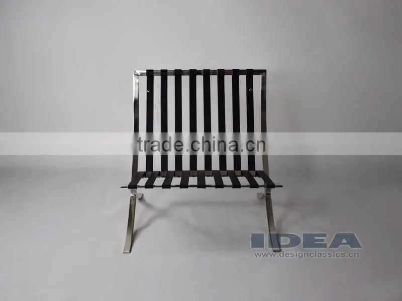 DC2001 Replica Mies Van Der Rohe Barcelona Chair - Black