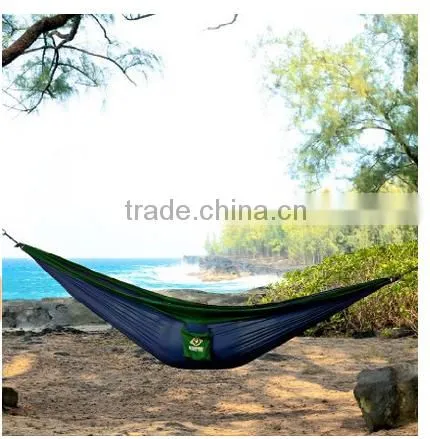 Custom Outdoor Folding Hammock With Canopy, Dries Quickly Outdoor Hanging Bed, Parachute Fabric Hammock