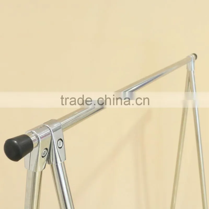 Portable metal garment rack for drying clothes