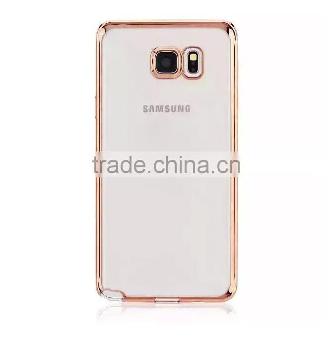 For samsung note 5 electroplate tpu case,soft tpu case