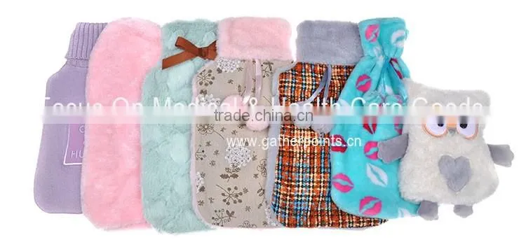Foldable Rubber Hot Water Bottle With Caps