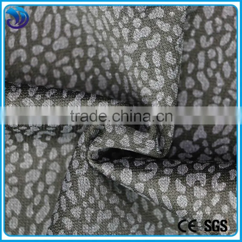 polyester spandex offset printed stretch fabric for gaments