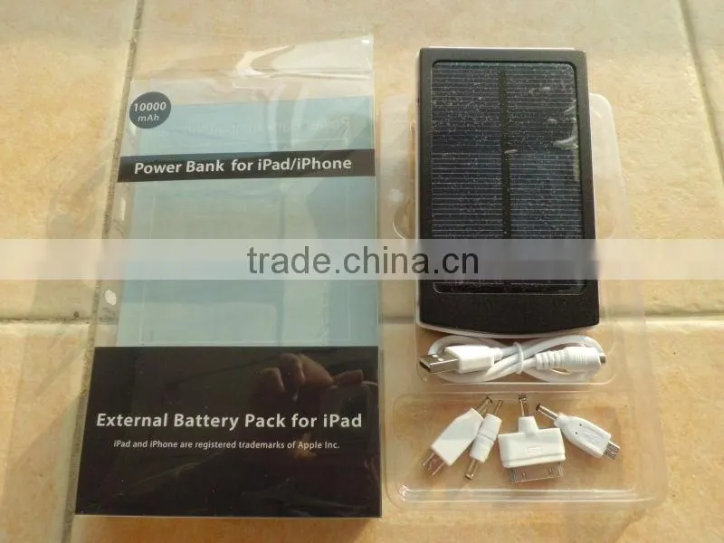 dual usb portable solar panel power bank power bank 16000mah