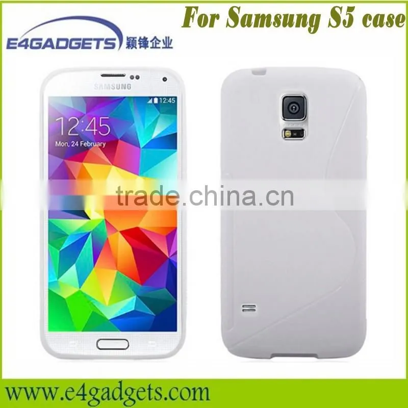 2014 Hot selling New product TPU S style soft case for samsung Galaxy S5, for samsung galaxy S5 case made in China