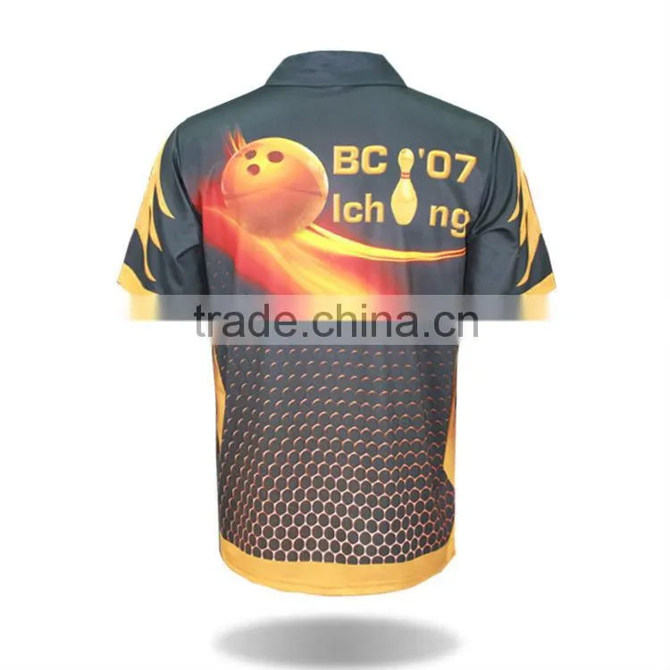 alibaba china custom your own design bowling polo t shirts