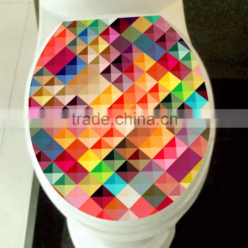 Custom decoration toilet seat paper sticker