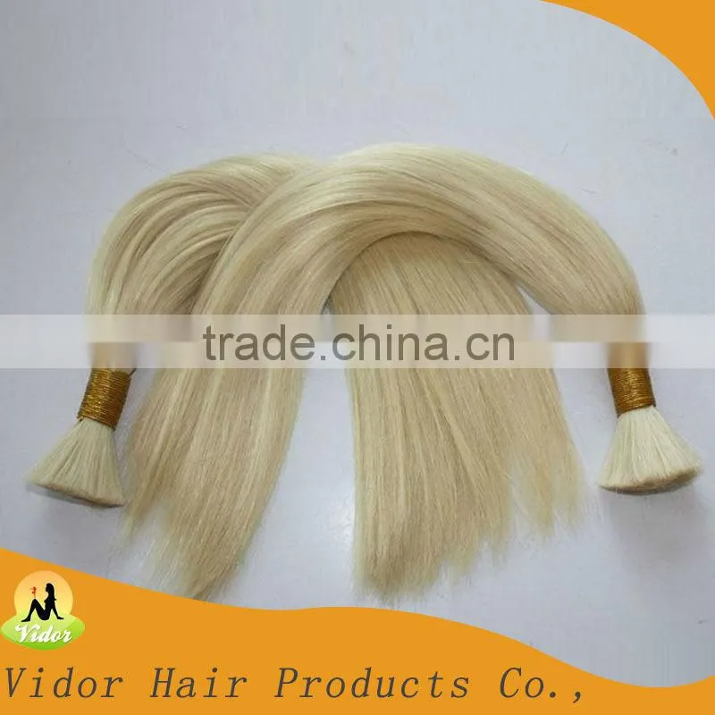 100% Pure Virgin Indian Temple Hair/Indian Remy Hair/Indian Hair Bulk