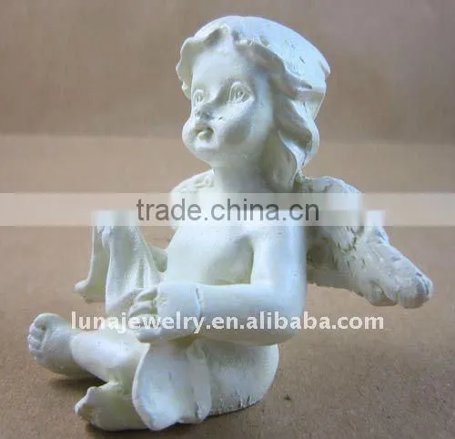 resin sleeping angel with wings,polyresin gifts angel