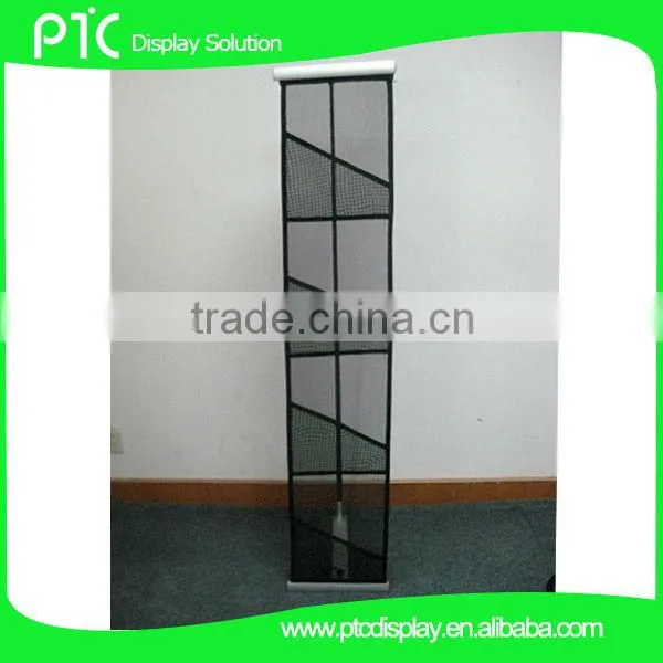 Single line brochure holder