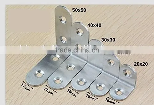 Wholesale price with 25mmx25mm Metal Corner Brace Joint Right Angle Bracket Fastener