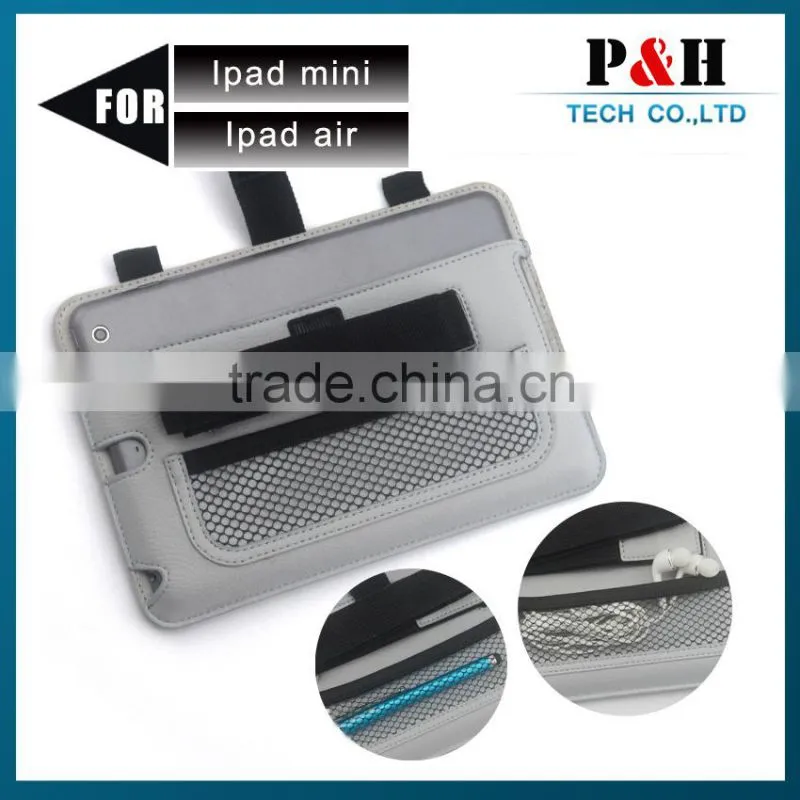 hot new products for 2015 backseat leather case for ipad 6