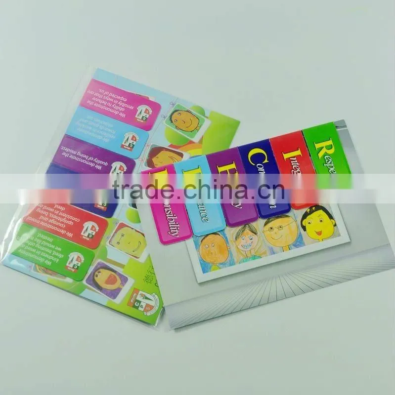 advertising specialty lovely folding magnetic bookmark